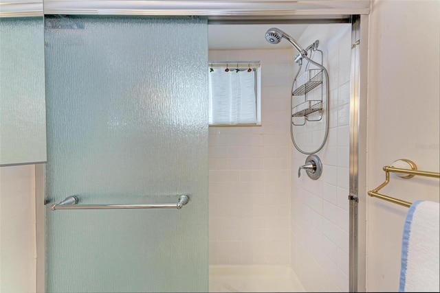 bathroom with an enclosed shower