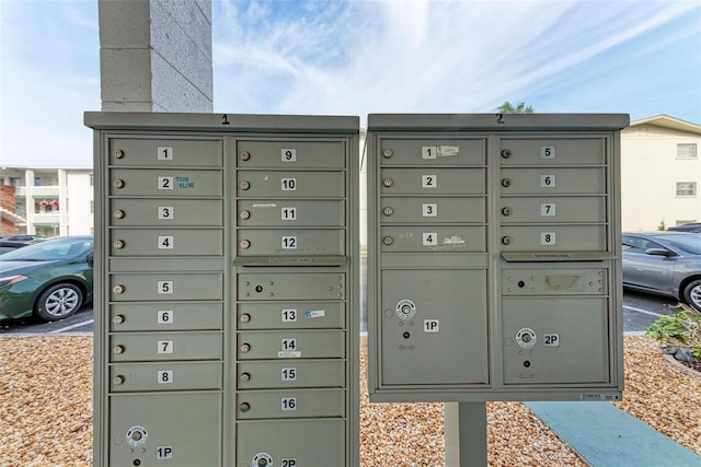 view of community with mail boxes