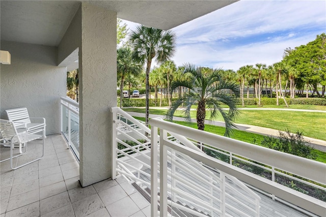 view of balcony