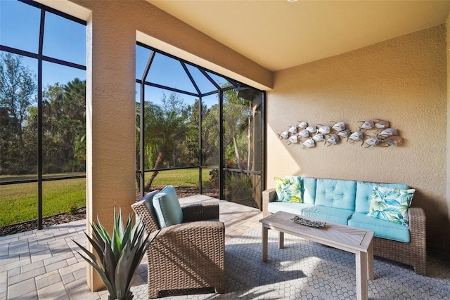 view of sunroom