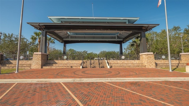 view of home's community with a gazebo