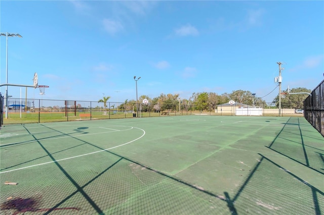 view of sport court