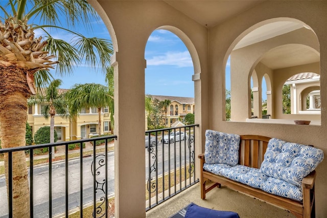 view of balcony