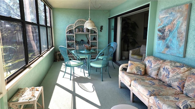 view of sunroom / solarium