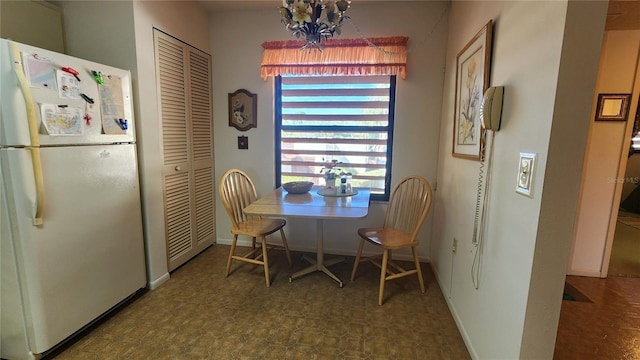 view of dining space