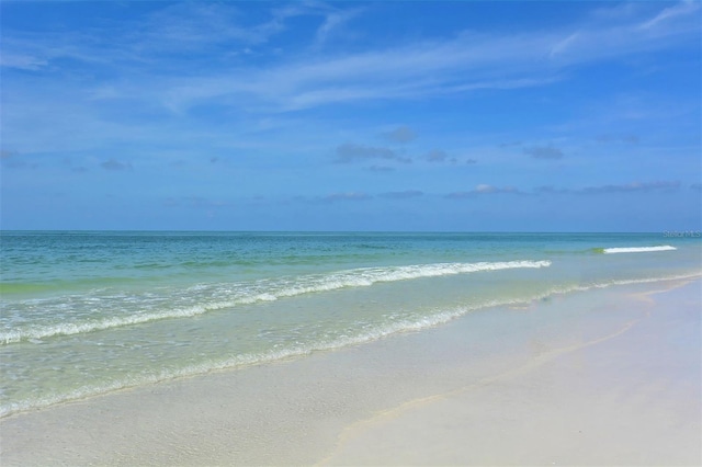 property view of water with a view of the beach