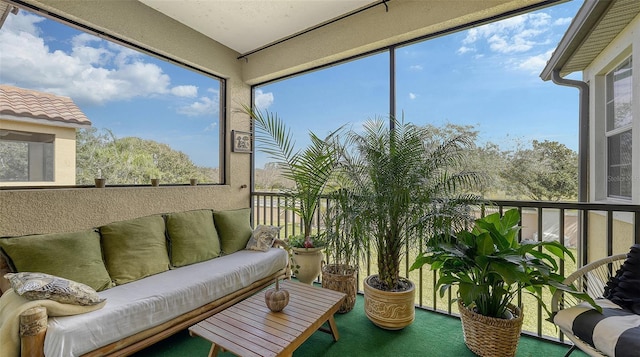 sunroom with a wealth of natural light