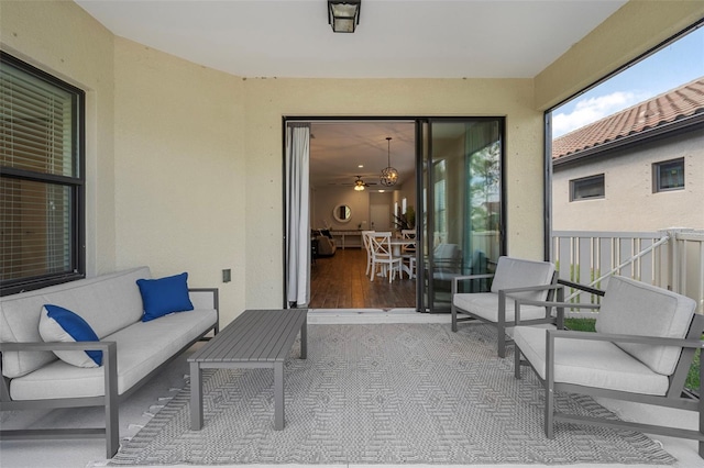 view of patio / terrace with outdoor lounge area