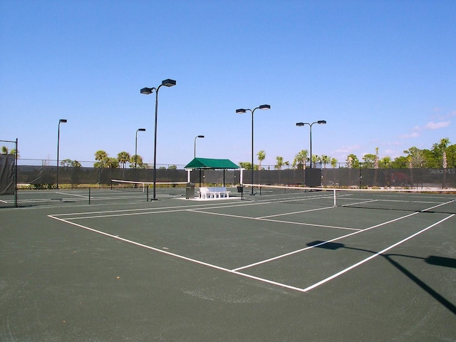 view of sport court