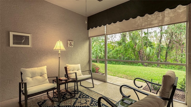 view of sunroom / solarium