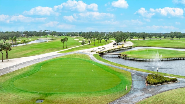 view of home's community featuring a water view