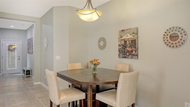 view of dining room