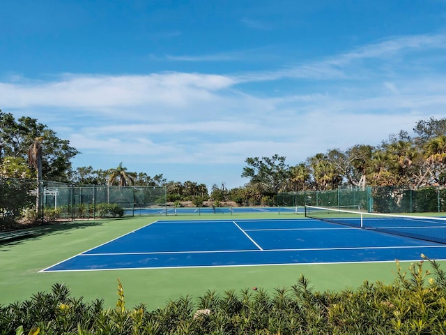 view of tennis court