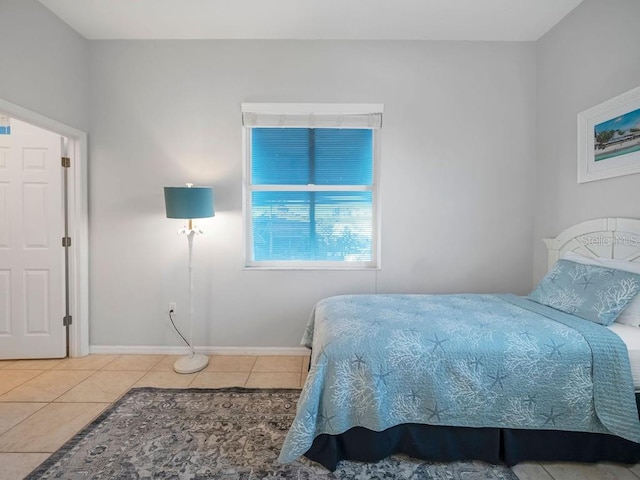 view of tiled bedroom