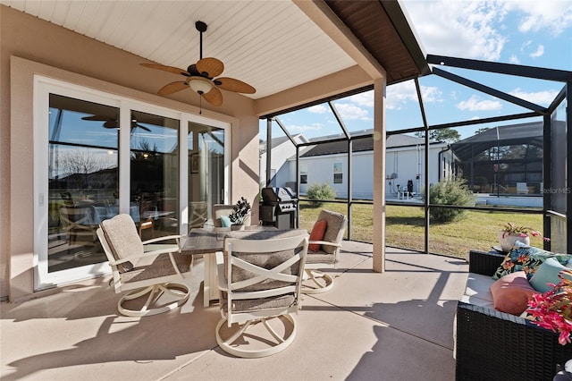 view of sunroom / solarium