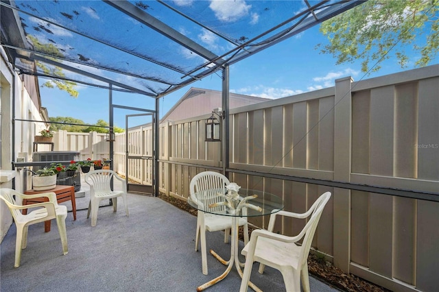 view of sunroom / solarium