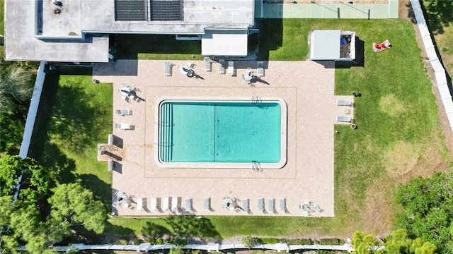 birds eye view of property