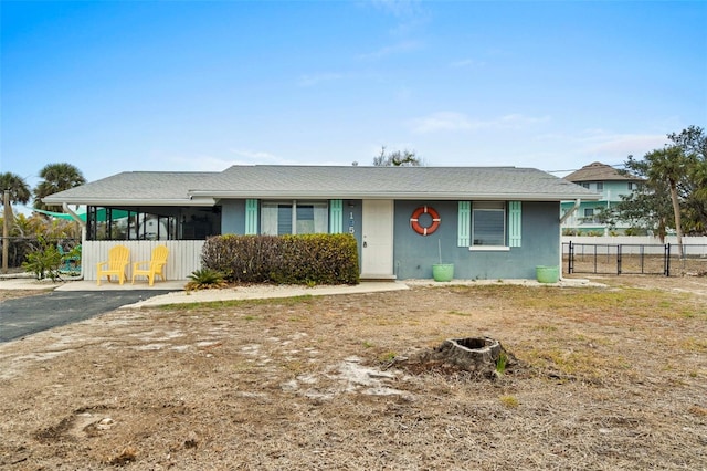 view of ranch-style house