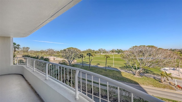 view of balcony