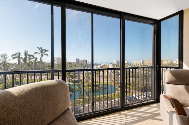 view of sunroom / solarium