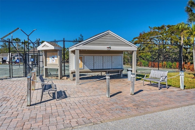 surrounding community featuring a mail area