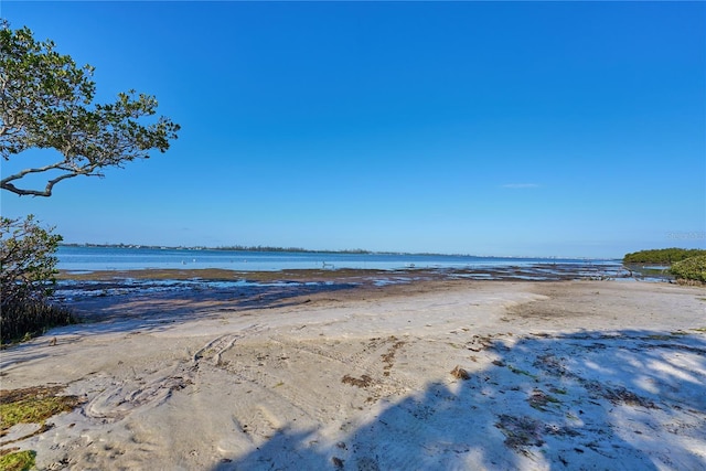 water view with a view of the beach