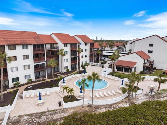 view of pool with a patio area