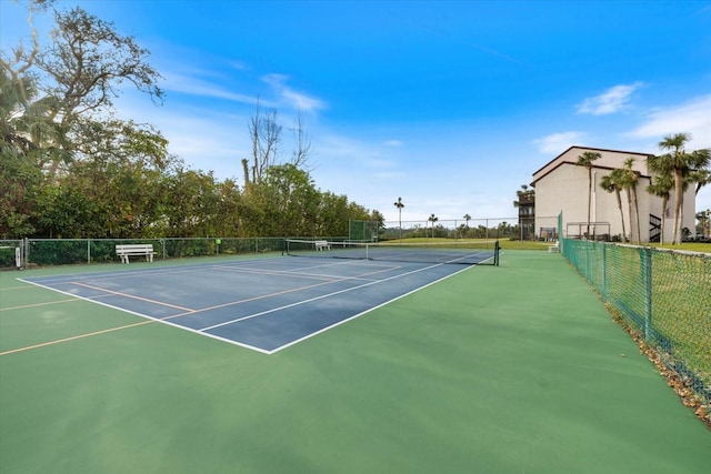 view of sport court