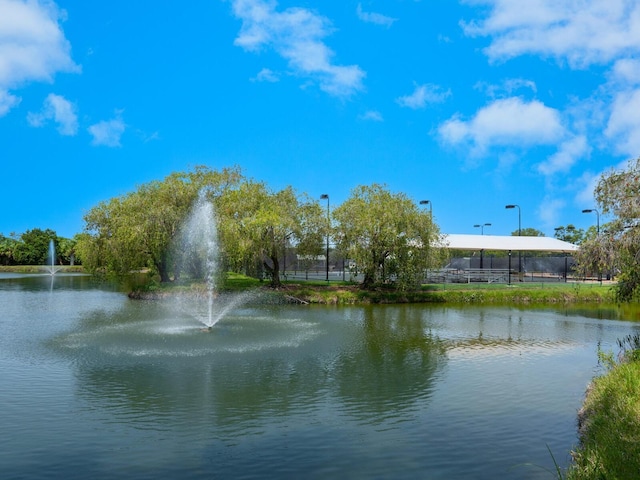 view of water feature