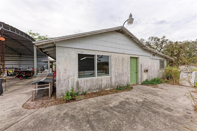 view of back of property