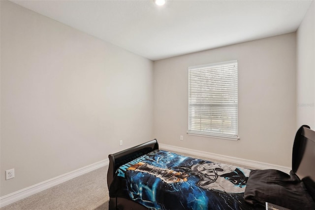 bedroom with carpet flooring