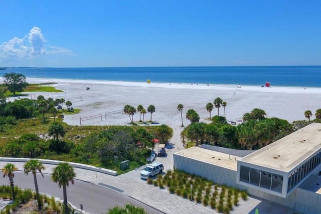 property view of water with a view of the beach