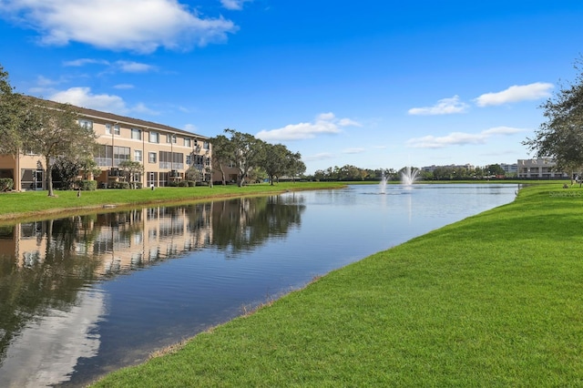 view of water feature