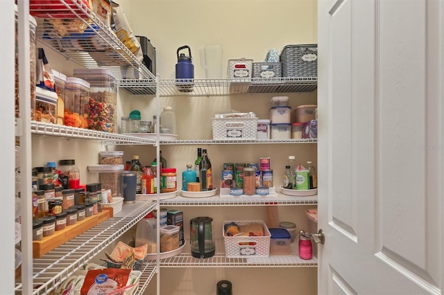 view of pantry