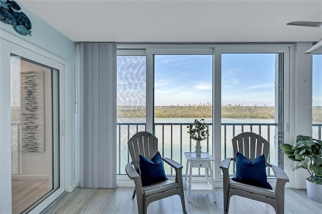 view of sunroom / solarium