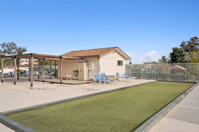 surrounding community featuring a pergola