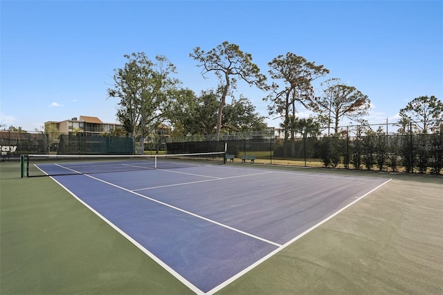 view of tennis court