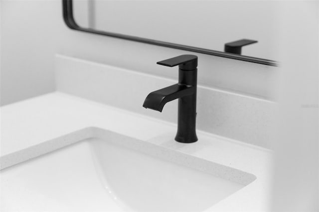 interior details featuring sink