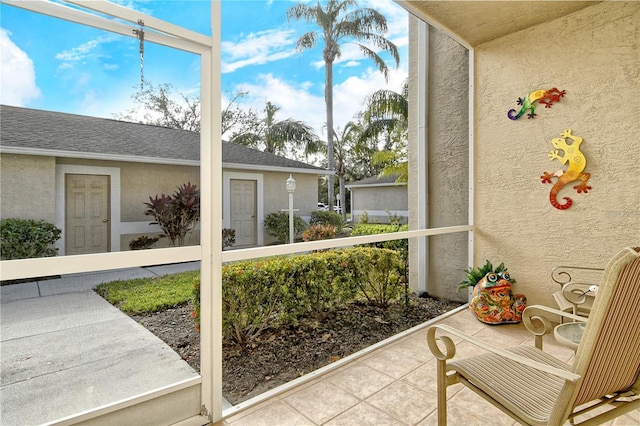 view of sunroom / solarium