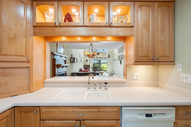 kitchen featuring dishwasher and sink