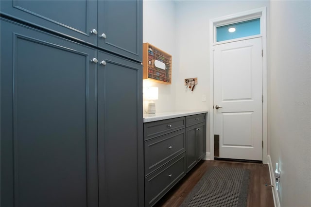 entryway featuring dark hardwood / wood-style floors