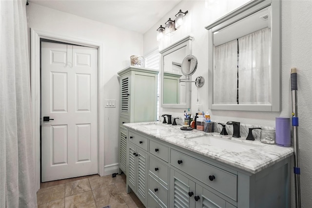 bathroom featuring vanity