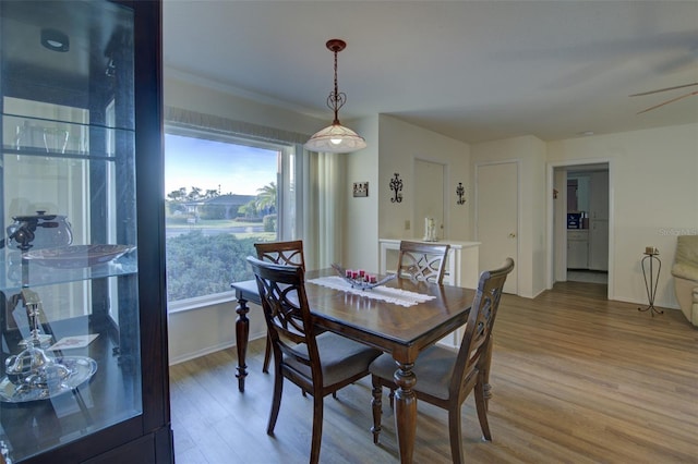 dining room featuring hardwood / wood-style flooring