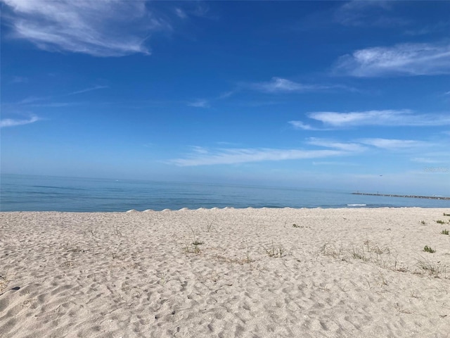 water view with a view of the beach