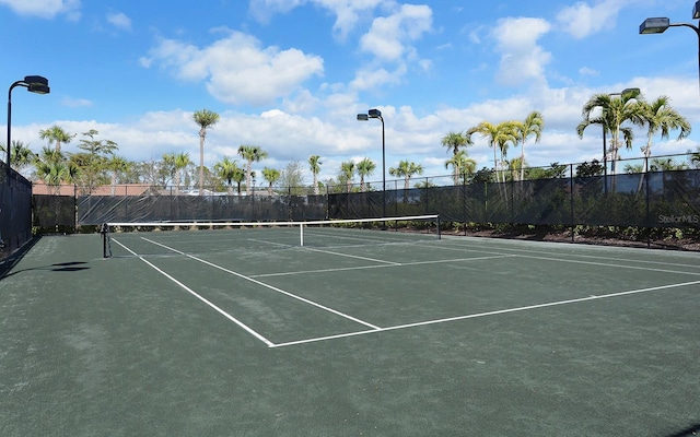 view of tennis court