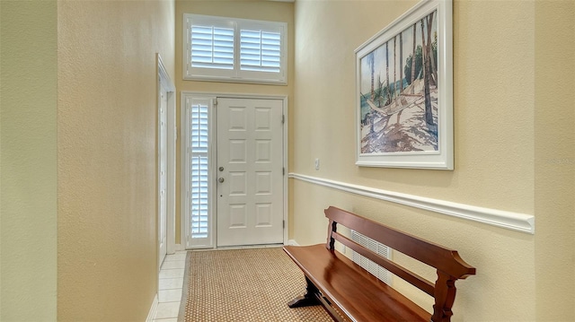 tiled entrance foyer featuring plenty of natural light