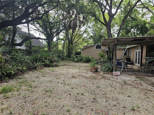 view of yard featuring a patio