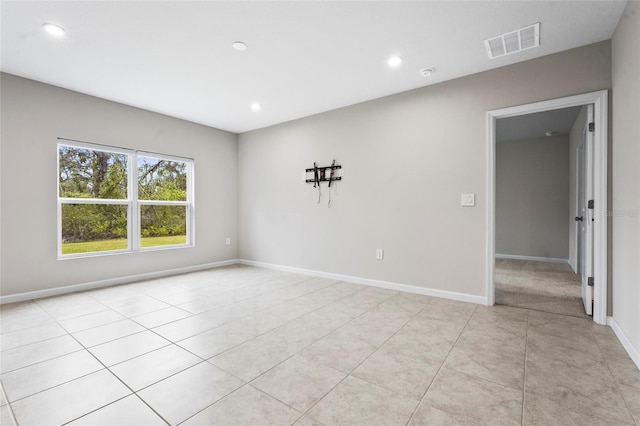 view of tiled empty room