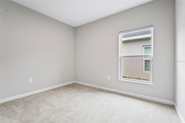 view of carpeted empty room