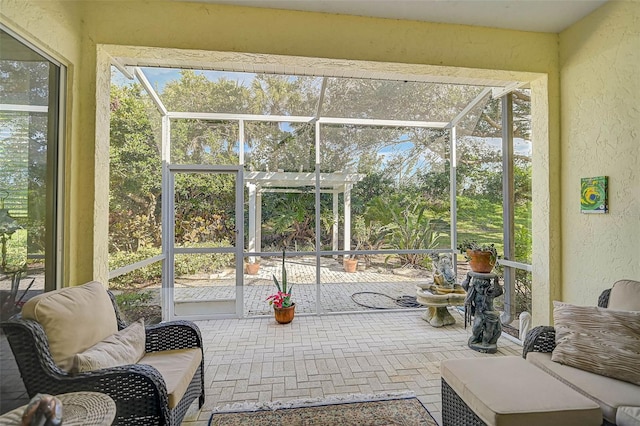 view of sunroom / solarium